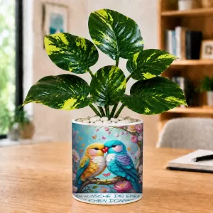 Artificial Tree Ceramic Photo Pot With White Stones 3x4 Inch (F166747) Artificial Tree Ceramic Photo Pot With White Stones 3x4 Inch (F166747)