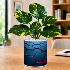 Artificial Tree Ceramic Photo Pot With White Stones 3x4 Inch (F166767) Artificial Tree Ceramic Photo Pot With White Stones 3x4 Inch (F166767)