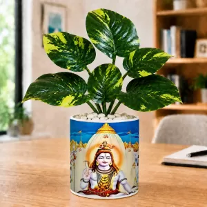 Artificial Tree Ceramic Photo Pot With White Stones 3x4 Inch (F166771) Artificial Tree Ceramic Photo Pot With White Stones 3x4 Inch (F166771)