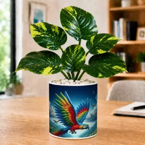 Artificial Tree Ceramic Photo Pot With White Stones 3x4 Inch (F166772) Artificial Tree Ceramic Photo Pot With White Stones 3x4 Inch (F166772)