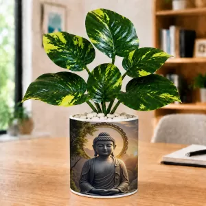 Artificial Tree Ceramic Photo Pot With White Stones 3x4 Inch (F166776) Artificial Tree Ceramic Photo Pot With White Stones 3x4 Inch (F166776)