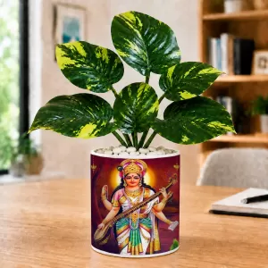 Artificial Tree Ceramic Photo Pot With White Stones 3x4 Inch (F166778) Artificial Tree Ceramic Photo Pot With White Stones 3x4 Inch (F166778)