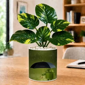 Artificial Tree Ceramic Photo Pot With White Stones 3x4 Inch (F166795) Artificial Tree Ceramic Photo Pot With White Stones 3x4 Inch (F166795)