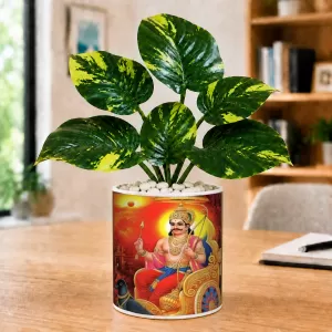 Artificial Tree Ceramic Photo Pot With White Stones 3x4 Inch (F166798) Artificial Tree Ceramic Photo Pot With White Stones 3x4 Inch (F166798)