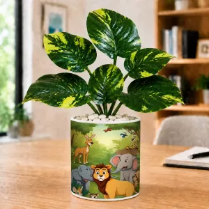 Artificial Tree Ceramic Photo Pot With White Stones 3x4 Inch (F166803) Artificial Tree Ceramic Photo Pot With White Stones 3x4 Inch (F166803)
