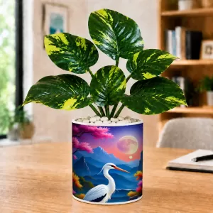 Artificial Tree Ceramic Photo Pot With White Stones 3x4 Inch (F166814) Artificial Tree Ceramic Photo Pot With White Stones 3x4 Inch (F166814)