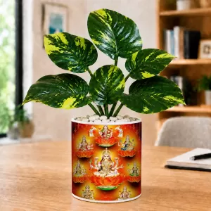 Artificial Tree Ceramic Photo Pot With White Stones 3x4 Inch (F166827) Artificial Tree Ceramic Photo Pot With White Stones 3x4 Inch (F166827)