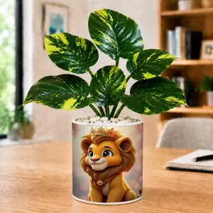 Artificial Tree Ceramic Photo Pot With White Stones 3x4 Inch (F166831) Artificial Tree Ceramic Photo Pot With White Stones 3x4 Inch (F166831)