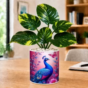 Artificial Tree Ceramic Photo Pot With White Stones 3x4 Inch (F166838) Artificial Tree Ceramic Photo Pot With White Stones 3x4 Inch (F166838)