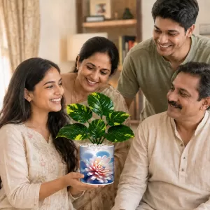 Artificial Tree Ceramic Photo Pot With White Stones 3x4 Inch (F164506) Artificial Tree Ceramic Photo Pot With White Stones 3x4 Inch (F164506)