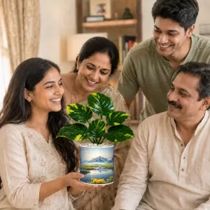 Artificial Tree Ceramic Photo Pot With White Stones 3x4 Inch (F164552) Artificial Tree Ceramic Photo Pot With White Stones 3x4 Inch (F164552)