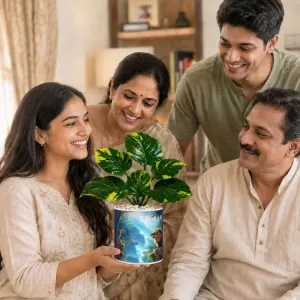 Artificial Tree Ceramic Photo Pot With White Stones 3x4 Inch (F164557) Artificial Tree Ceramic Photo Pot With White Stones 3x4 Inch (F164557)