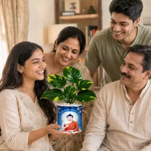 Artificial Tree Ceramic Photo Pot With White Stones 3x4 Inch (F164601) Artificial Tree Ceramic Photo Pot With White Stones 3x4 Inch (F164601)