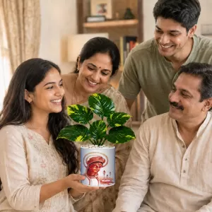 Artificial Tree Ceramic Photo Pot With White Stones 3x4 Inch (F164605) Artificial Tree Ceramic Photo Pot With White Stones 3x4 Inch (F164605)
