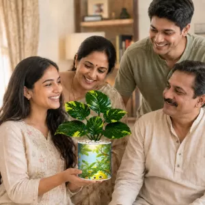 Artificial Tree Ceramic Photo Pot With White Stones 3x4 Inch (F164628) Artificial Tree Ceramic Photo Pot With White Stones 3x4 Inch (F164628)