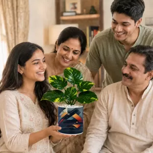 Artificial Tree Ceramic Photo Pot With White Stones 3x4 Inch (F164631) Artificial Tree Ceramic Photo Pot With White Stones 3x4 Inch (F164631)