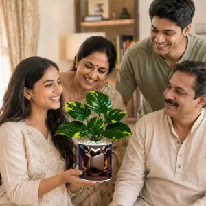 Artificial Tree Ceramic Photo Pot With White Stones 3x4 Inch (F164636) Artificial Tree Ceramic Photo Pot With White Stones 3x4 Inch (F164636)