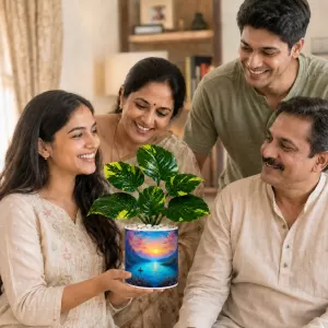 Artificial Tree Ceramic Photo Pot With White Stones 3x4 Inch (F164755) Artificial Tree Ceramic Photo Pot With White Stones 3x4 Inch (F164755)