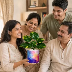 Artificial Tree Ceramic Photo Pot With White Stones 3x4 Inch (F164761) Artificial Tree Ceramic Photo Pot With White Stones 3x4 Inch (F164761)