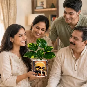 Artificial Tree Ceramic Photo Pot With White Stones 3x4 Inch (F164998) Artificial Tree Ceramic Photo Pot With White Stones 3x4 Inch (F164998)