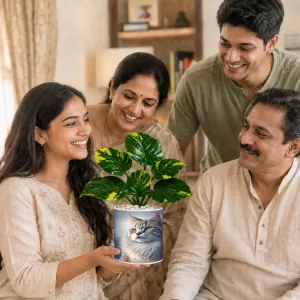 Artificial Tree Ceramic Photo Pot With White Stones 3x4 Inch (F165219) Artificial Tree Ceramic Photo Pot With White Stones 3x4 Inch (F165219)