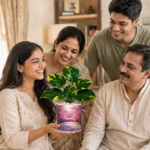 Artificial Tree Ceramic Photo Pot With White Stones 3x4 Inch (F165230) Artificial Tree Ceramic Photo Pot With White Stones 3x4 Inch (F165230)