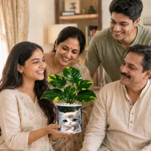 Artificial Tree Ceramic Photo Pot With White Stones 3x4 Inch (F165393) Artificial Tree Ceramic Photo Pot With White Stones 3x4 Inch (F165393)