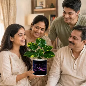 Artificial Tree Ceramic Photo Pot With White Stones 3x4 Inch (F165518) Artificial Tree Ceramic Photo Pot With White Stones 3x4 Inch (F165518)