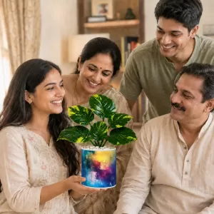 Artificial Tree Ceramic Photo Pot With White Stones 3x4 Inch (F165924) Artificial Tree Ceramic Photo Pot With White Stones 3x4 Inch (F165924)