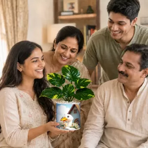 Artificial Tree Ceramic Photo Pot With White Stones 3x4 Inch (F165942) Artificial Tree Ceramic Photo Pot With White Stones 3x4 Inch (F165942)