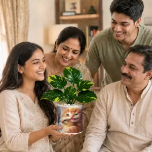 Artificial Tree Ceramic Photo Pot With White Stones 3x4 Inch (F165993) Artificial Tree Ceramic Photo Pot With White Stones 3x4 Inch (F165993)