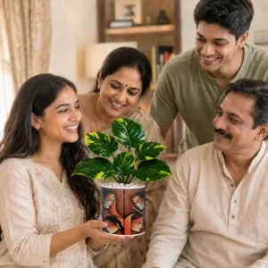 Artificial Tree Ceramic Photo Pot With White Stones 3x4 Inch (F166128) Artificial Tree Ceramic Photo Pot With White Stones 3x4 Inch (F166128)