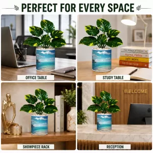Artificial Tree Ceramic Photo Pot With White Stones 3x4 Inch (F164481) Artificial Tree Ceramic Photo Pot With White Stones 3x4 Inch (F164481)