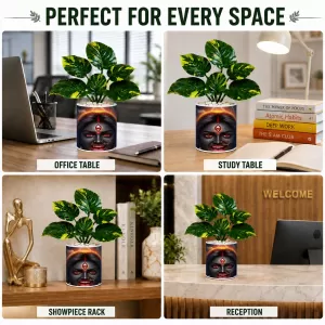 Artificial Tree Ceramic Photo Pot With White Stones 3x4 Inch (F164484) Artificial Tree Ceramic Photo Pot With White Stones 3x4 Inch (F164484)