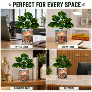 Artificial Tree Ceramic Photo Pot With White Stones 3x4 Inch (F164492) Artificial Tree Ceramic Photo Pot With White Stones 3x4 Inch (F164492)