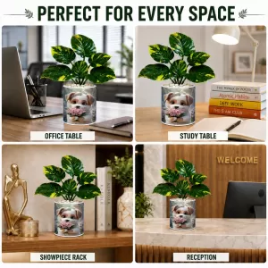 Artificial Tree Ceramic Photo Pot With White Stones 3x4 Inch (F164502) Artificial Tree Ceramic Photo Pot With White Stones 3x4 Inch (F164502)