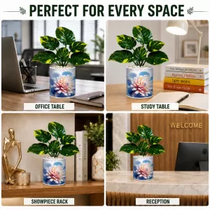 Artificial Tree Ceramic Photo Pot With White Stones 3x4 Inch (F164506) Artificial Tree Ceramic Photo Pot With White Stones 3x4 Inch (F164506)