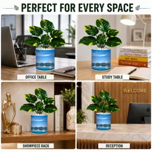 Artificial Tree Ceramic Photo Pot With White Stones 3x4 Inch (F164559) Artificial Tree Ceramic Photo Pot With White Stones 3x4 Inch (F164559)