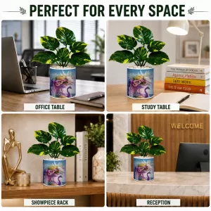 Artificial Tree Ceramic Photo Pot With White Stones 3x4 Inch (F164566) Artificial Tree Ceramic Photo Pot With White Stones 3x4 Inch (F164566)
