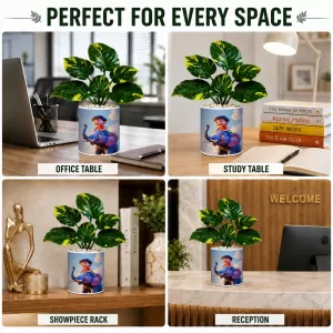 Artificial Tree Ceramic Photo Pot With White Stones 3x4 Inch (F164578) Artificial Tree Ceramic Photo Pot With White Stones 3x4 Inch (F164578)