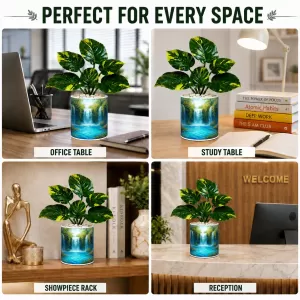 Artificial Tree Ceramic Photo Pot With White Stones 3x4 Inch (F164583) Artificial Tree Ceramic Photo Pot With White Stones 3x4 Inch (F164583)