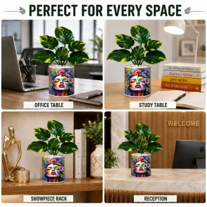 Artificial Tree Ceramic Photo Pot With White Stones 3x4 Inch (F164594) Artificial Tree Ceramic Photo Pot With White Stones 3x4 Inch (F164594)