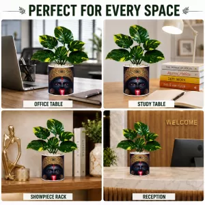 Artificial Tree Ceramic Photo Pot With White Stones 3x4 Inch (F164619) Artificial Tree Ceramic Photo Pot With White Stones 3x4 Inch (F164619)