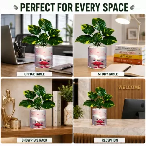 Artificial Tree Ceramic Photo Pot With White Stones 3x4 Inch (F164630) Artificial Tree Ceramic Photo Pot With White Stones 3x4 Inch (F164630)