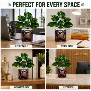 Artificial Tree Ceramic Photo Pot With White Stones 3x4 Inch (F164636) Artificial Tree Ceramic Photo Pot With White Stones 3x4 Inch (F164636)