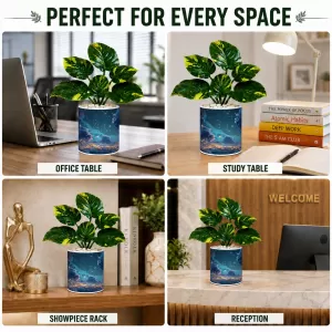 Artificial Tree Ceramic Photo Pot With White Stones 3x4 Inch (F164670) Artificial Tree Ceramic Photo Pot With White Stones 3x4 Inch (F164670)
