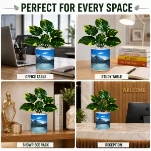 Artificial Tree Ceramic Photo Pot With White Stones 3x4 Inch (F164690) Artificial Tree Ceramic Photo Pot With White Stones 3x4 Inch (F164690)