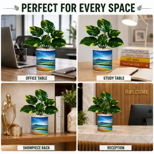 Artificial Tree Ceramic Photo Pot With White Stones 3x4 Inch (F164698) Artificial Tree Ceramic Photo Pot With White Stones 3x4 Inch (F164698)