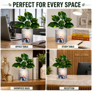 Artificial Tree Ceramic Photo Pot With White Stones 3x4 Inch (F164726) Artificial Tree Ceramic Photo Pot With White Stones 3x4 Inch (F164726)