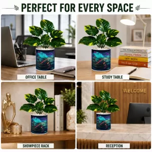 Artificial Tree Ceramic Photo Pot With White Stones 3x4 Inch (F164746) Artificial Tree Ceramic Photo Pot With White Stones 3x4 Inch (F164746)